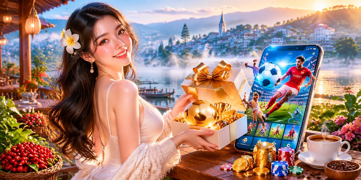 Người dùng tại Đà Lạt thưởng thức cà phê và trải nghiệm cá cược thể thao trực tuyến
