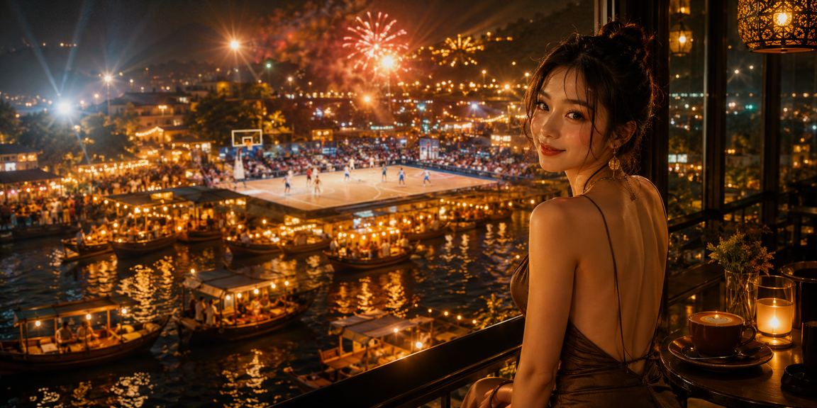 Người dùng Việt Nam thư giãn với cà phê và theo dõi cá cược bóng rổ tại Phú Quốc